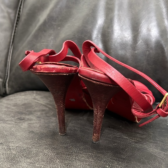 YSL Red River Gauche Heels Sz 42 or 12 - Picture 8 of 14